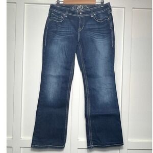 Ariat Ruby Dark Wash Bootcut Jeans Womens 31 Contrast Stitch 10010340